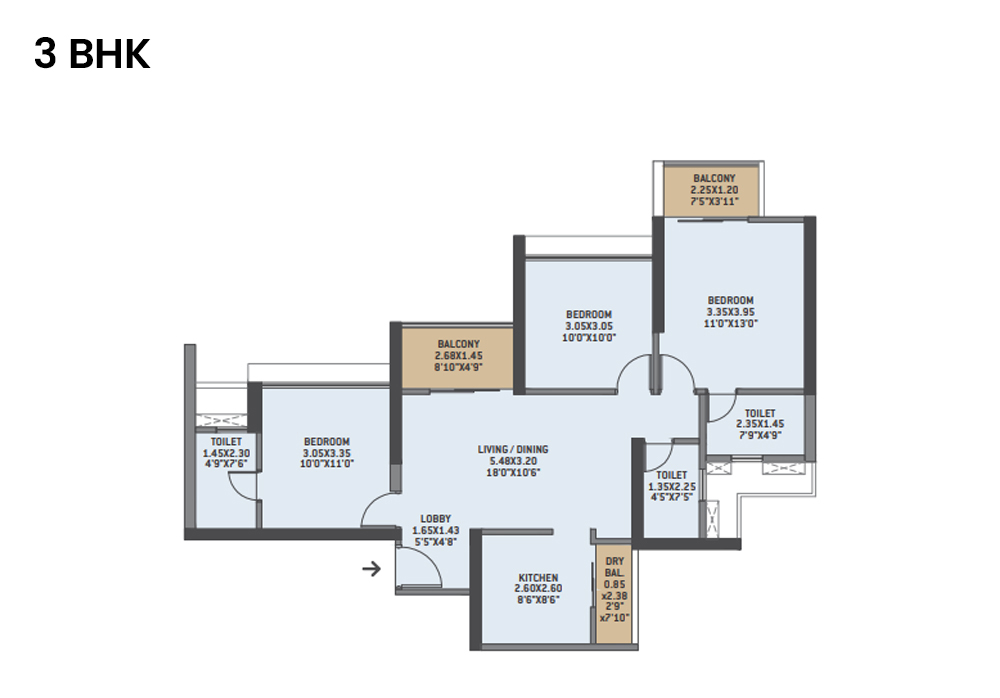 3 BHK